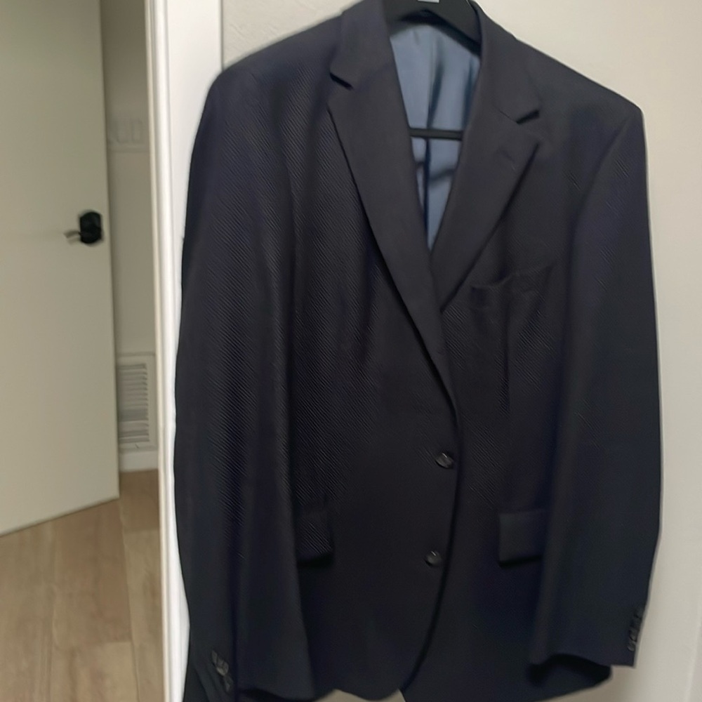 Men’s Hugo Boss navy textured blazer